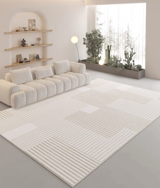 Bedroom Modern Rugs, Large Modern Rugs for Sale, Contemporary Floor Carpets under Sofa, Modern Area Rug in Living Room-Grace Painting Crafts