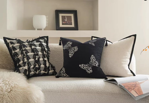 Large Decorative Throw Pillows, Decorative Pillow Arrangement Ideas for Couch, Modern Decorative Pillows for Living Room, Decorative Pillow Covers-Grace Painting Crafts