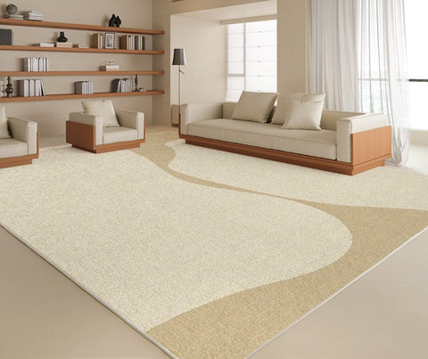Soft Contemporary Rugs for Bedroom, Rectangular Modern Rugs under Sofa, Large Modern Rugs in Living Room, Dining Room Floor Carpets, Modern Rugs for Office-Grace Painting Crafts