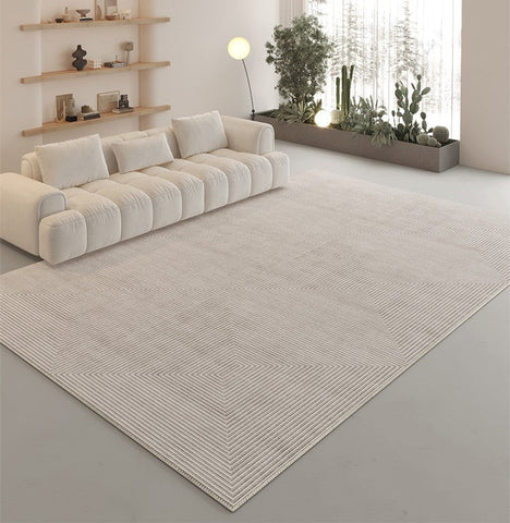 Unique Modern Rugs for Living Room, Abstract Geometric Modern Rugs, Contemporary Modern Rugs for Bedroom, Dining Room Floor Carpets-Grace Painting Crafts