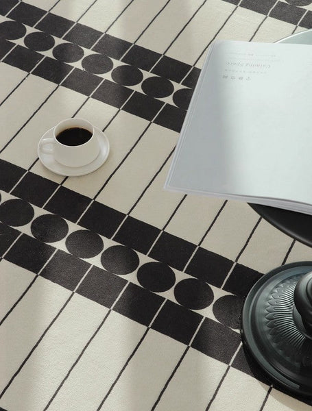 Modern Rugs for Dining Room, Mid Century Modern Rugs Next to Bed, Thick Contemporary Rugs for Bedroom, Modern Carpets for Living Room-Grace Painting Crafts