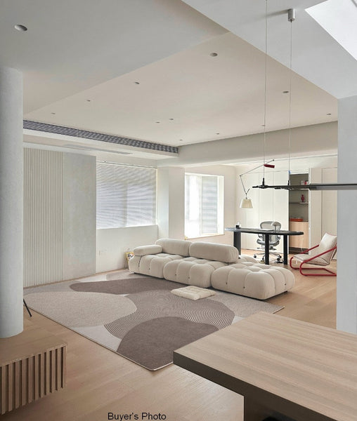 Living Room Modern Rugs, Modern Living Room Rug Placement Ideas, Extra Large Contemporary Area Rugs for Bedroom, Dining Room Floor Carpets-Grace Painting Crafts