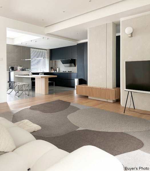 Living Room Modern Rugs, Modern Living Room Rug Placement Ideas, Extra Large Contemporary Area Rugs for Bedroom, Dining Room Floor Carpets-Grace Painting Crafts