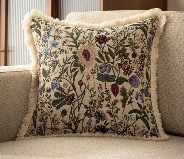 Flower Decorative Pillows for Bedroom, Decorative Pillow Covers, Extra Large Modern Geometric Pillows, Bohemian Decorative Sofa Pillows for Living Room-Grace Painting Crafts