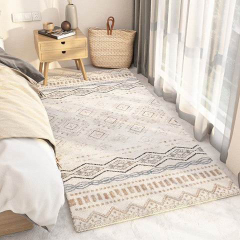 Contemporary Modern Rugs for Living Room, Thick Modern Rugs Next to Bed, Entryway Modern Runner Rugs, Modern Runner Rugs for Hallway-Grace Painting Crafts