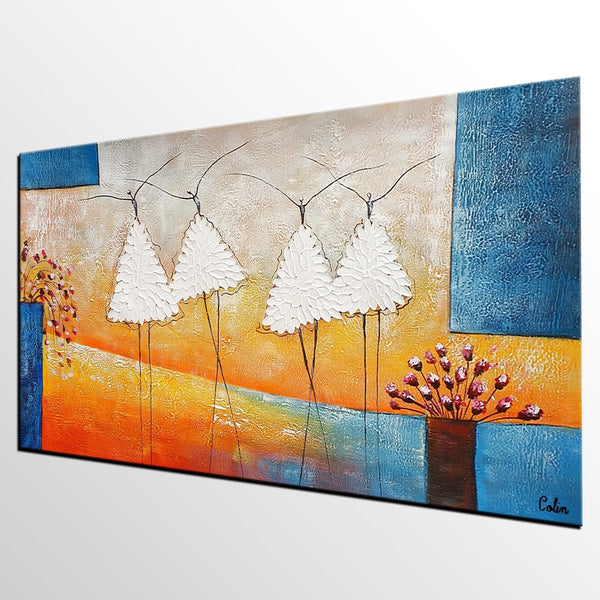 Abstract Modern Paintnig, Bedroom Wall Art Ideas, Simple Modern Painting, Abstract Painting for Sale, Ballet Dancer Painting-Grace Painting Crafts