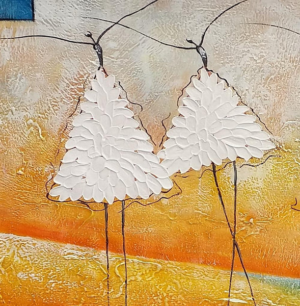 Abstract Modern Paintnig, Bedroom Wall Art Ideas, Simple Modern Painting, Abstract Painting for Sale, Ballet Dancer Painting-Grace Painting Crafts
