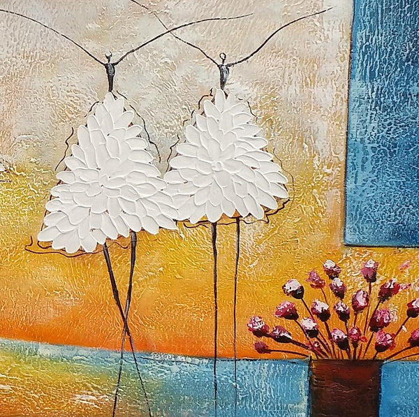 Abstract Modern Paintnig, Bedroom Wall Art Ideas, Simple Modern Painting, Abstract Painting for Sale, Ballet Dancer Painting-Grace Painting Crafts