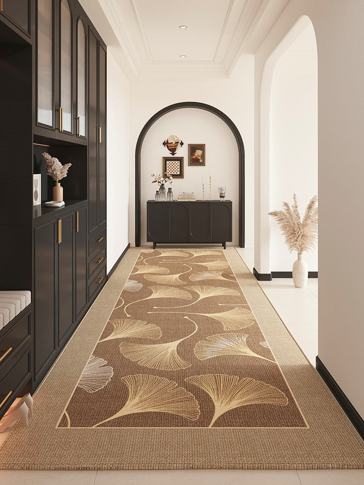 Entrance Hallway Runners, Long Narrow Hallway Runners, Geometric Pattern Corridor Carpet, Non-Slip Entry Mat, Stylish Runner Rug