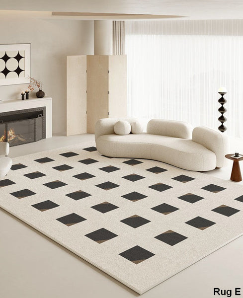 Living Room Modern Area Rug, Contemporary Area Rugs under Sofa, Large Area Rugs for Office, Bedroom Modern Floor Rugs-Grace Painting Crafts