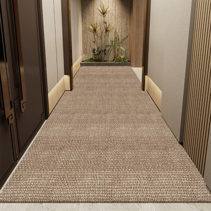 Brown Modern Long Hallway Runners, Earth Tone Corridor Rug, Non-Slip Entryway Carpet, Elegant Narrow Runner, Vintage Inspired Floor Mat