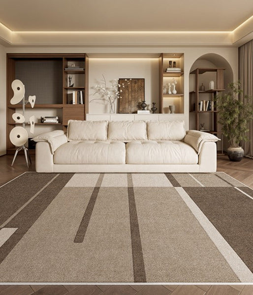 Dining Room Modern Rugs, Extra Large Geometric Modern Rugs in Bedroom, Unique Large Contemporary Floor Carpets for Living Room-Grace Painting Crafts