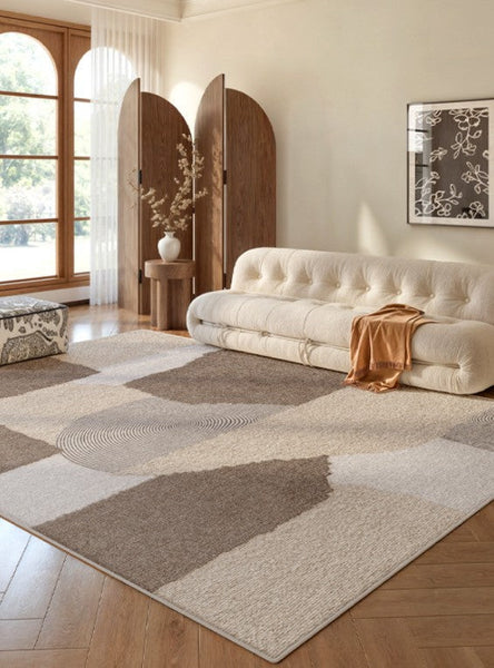 Large Contemporary Floor Carpets, Dining Room Modern Rugs, Living Room Modern Area Rugs, Geometric Modern Rugs in Bedroom-Grace Painting Crafts