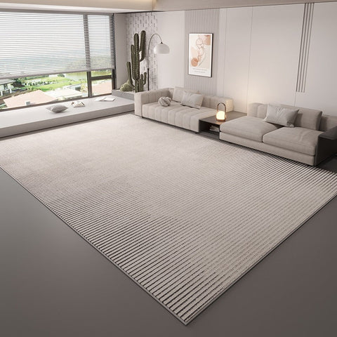 Large Modern Rugs in Living Room, Grey Modern Rugs under Sofa, Abstract Contemporary Rugs for Bedroom, Dining Room Floor Carpets, Modern Rugs for Office-Grace Painting Crafts