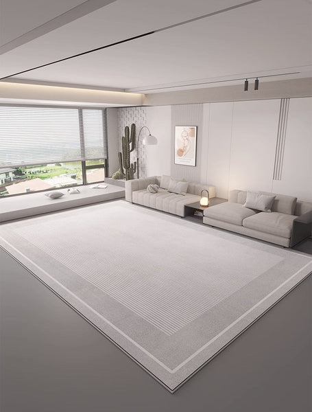 Bedroom Modern Rugs, Grey Abstract Geometric Modern Rugs, Modern Rugs for Dining Room, Contemporary Modern Rugs for Living Room-Grace Painting Crafts