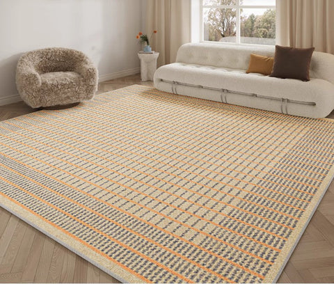 Geometric Area Rugs under Coffee Table, Modern Rugs for Living Room, Contemporary Modern Rugs for Dining Room, Large Modern Rugs for Bedroom-Grace Painting Crafts