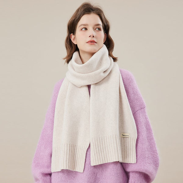 Modern Winter Scarf, Fashion Designer Scarf, Casual Scarf for Women, Cold Weather Scarf, Wool Scarf for Women, Soft Cashmere Scarf for Women-Grace Painting Crafts