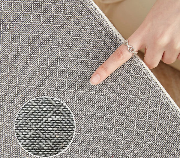 Abstract Contemporary Round Rugs for Dining Room, Circular Modern Rugs for Bathroom, Geometric Modern Rug Ideas for Living Room, Modern Rugs for Children's Room-Grace Painting Crafts