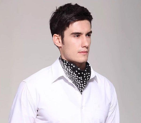 Mens Dress Silk Scarf, Pure Silk Square Scarf, Soft Silk Scarf Mens, Skinny Silk Scarf Men, Silk Neckerchief For Men, Summer Silk Scarf Men, Formal Silk Scarf Mens, Small Square Silk Scarf-Grace Painting Crafts