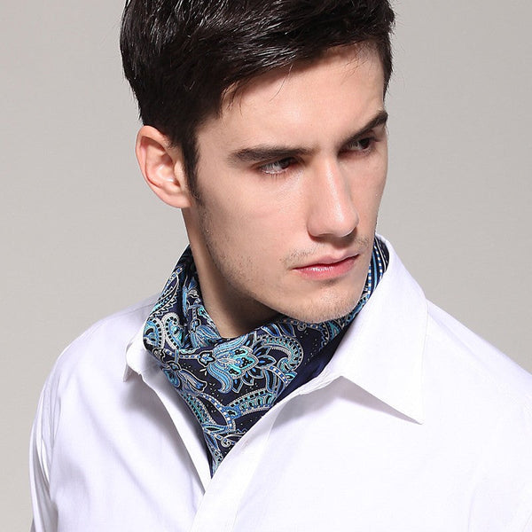 Pure Silk Square Scarf, Soft Silk Scarf Mens, Mens Dress Silk Scarf, Skinny Silk Scarf Men, Silk Neckerchief For Men, Summer Silk Scarf Men, Formal Silk Scarf Mens, Small Square Silk Scarf-Grace Painting Crafts