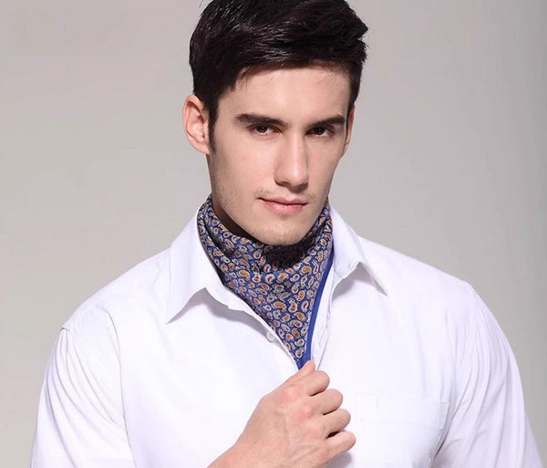 Mens Dress Silk Scarf, Skinny Silk Scarf Men, Pure Silk Square Scarf, Soft Silk Scarf Mens, Silk Neckerchief For Men, Summer Silk Scarf Men, Formal Silk Scarf Mens, Small Square Silk Scarf-Grace Painting Crafts