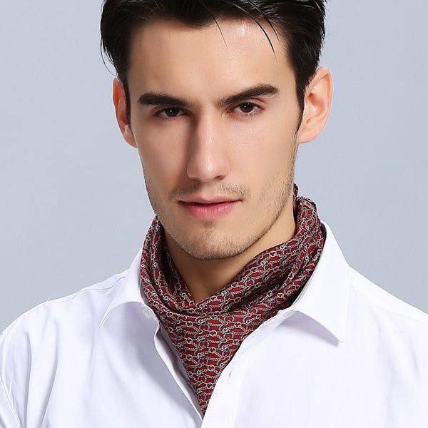 Small Silk Scarf Men, Silk Scarf For Suit, Professional Thin Silk Scarf, Mens Silk Neck Scarf, Silk Scarf For Work, Casual Silk Scarf Mens, Short Silk Scarf Business, Mens Silk Head Scarf