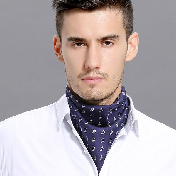 Casual Silk Scarf Mens, Short Silk Scarf Business, Mens Silk Head Scarf, Professional Thin Silk Scarf, Mens Silk Neck Scarf, Silk Scarf For Work, Small Silk Scarf Men, Silk Scarf For Suit-Grace Painting Crafts