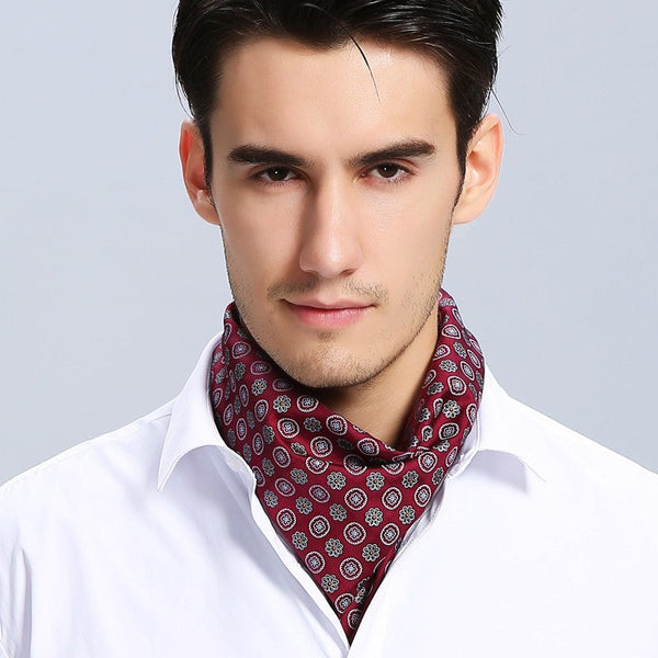 Short Silk Scarf Business, Mens Silk Head Scarf, Professional Thin Silk Scarf, Casual Silk Scarf Mens, Mens Silk Neck Scarf, Silk Scarf For Work, Small Silk Scarf Men, Silk Scarf For Suit-Grace Painting Crafts