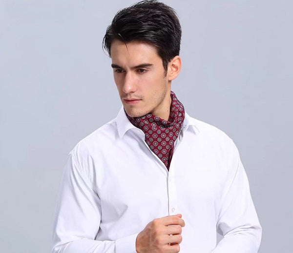 Short Silk Scarf Business, Mens Silk Head Scarf, Professional Thin Silk Scarf, Casual Silk Scarf Mens, Mens Silk Neck Scarf, Silk Scarf For Work, Small Silk Scarf Men, Silk Scarf For Suit-Grace Painting Crafts