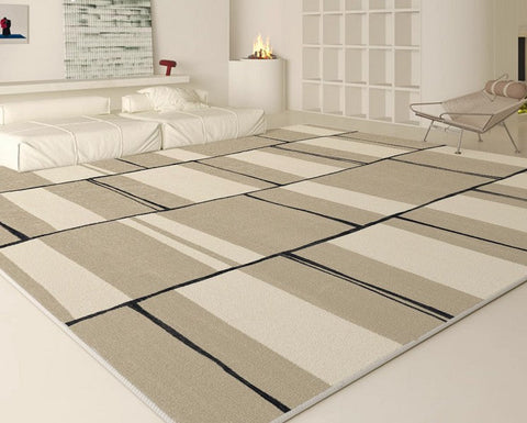 Bedroom Modern Floor Rugs, Modern Area Rug for Living Room, Contemporary Soft Rugs under Sofa, Large Area Rugs for Office-Grace Painting Crafts