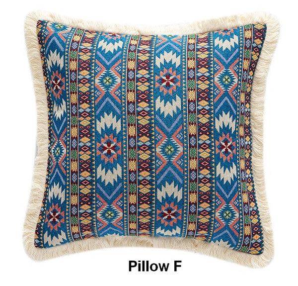 Large Bohemian Decorative Sofa Pillows for Living Room, Modern Geometric Pillows, Decorative Throw Pillows for Bedroom, Oriental Throw Pillow for Couch-Grace Painting Crafts