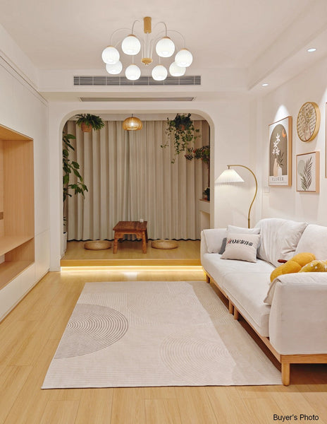 Oversized Modern Rug for Living Room, Bedroom Floor Rugs, Geometric Contemporary Rugs for Dining Room, Extra Large Modern Rugs for Living Room-Grace Painting Crafts