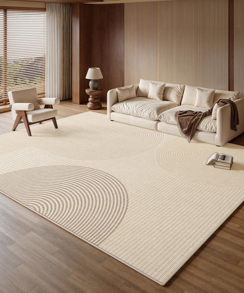 Bedroom Floor Rugs, Geometric Contemporary Rugs for Dining Room, Extra Large Modern Rugs for Living Room, Oversized Modern Rug for Living Room-Grace Painting Crafts