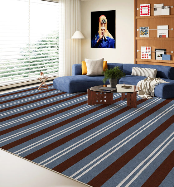 Colorful Modern Rugs for Living Room, Dining Room Geometric Modern Rugs, Mid Century Modern Rugs, Contemporary Modern Rugs under Coffee Table-Grace Painting Crafts