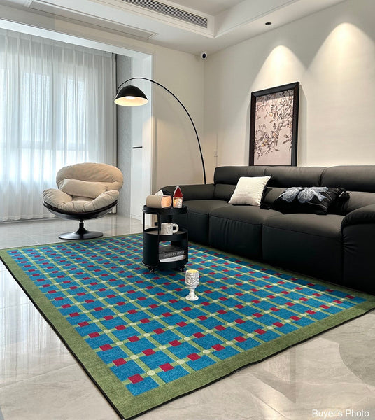 Contemporary Modern Rugs for Living Room, Mid Century Modern Rugs, Colorful Absract Rugs for Bedroom, Minimalist Geometric Rugs for Living Room-Grace Painting Crafts