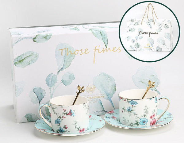 Elegant Coffee Cup, Porcelain Tea cups, British Tea Cup Set, Vintage Tea Cup Set, Afternoon Tea Cup with Saucer Set, Porcelain Coffee Cups, Coffee Cup in Gift Box-Grace Painting Crafts