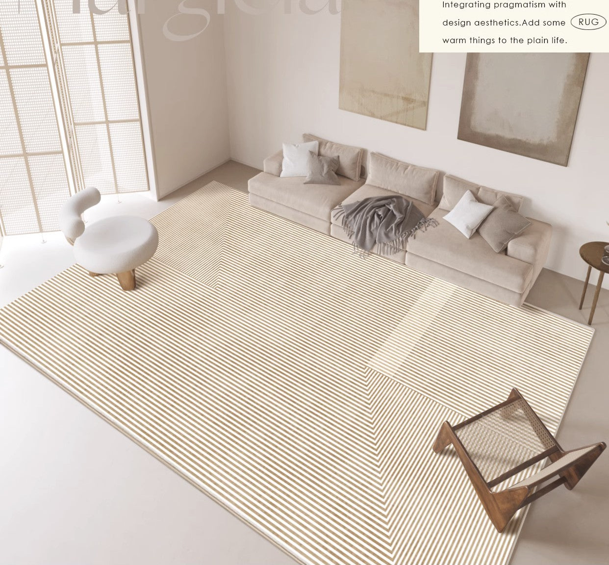Modern Rugs for Living Room, Abstract Contemporary Modern Rugs, Geometric Contemporary Rugs Next to Bed, Modern Rugs for Dining Room-Grace Painting Crafts
