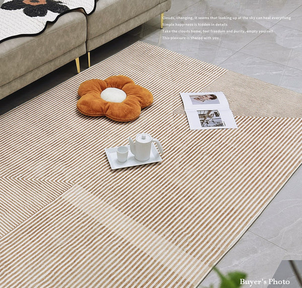 Modern Rugs for Living Room, Abstract Contemporary Modern Rugs, Geometric Contemporary Rugs Next to Bed, Modern Rugs for Dining Room-Grace Painting Crafts