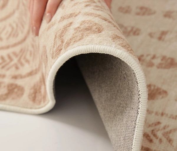 Mid Century Modern Rugs Next to Bed, Contemporary Rugs for Bedroom, Abstract Modern Carpets for Living Room, Modern Rugs for Dining Room-Grace Painting Crafts