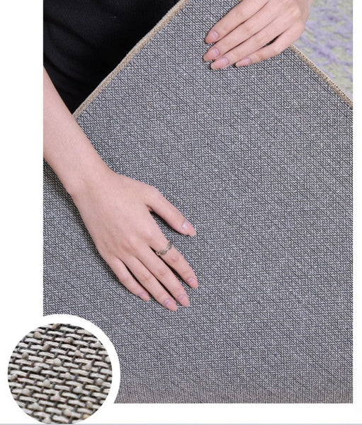 Mid Century Modern Rugs, Bedroom Modern Floor Carpet, Blue Modern Rug Designs, Contemporary Modern Rugs for Dining Room, Living Room Rug Ideas-Grace Painting Crafts