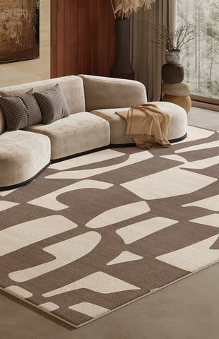 Abstract Contemporary Rugs for Bedroom, Modern Rugs under Sofa, Dining Room Floor Rugs, Modern Rug Ideas for Living Room-Grace Painting Crafts