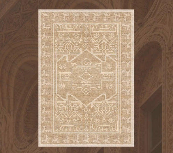 Large Modern Rugs under Dining Room Table, Contemporary Abstract Rugs Next to Bed, Geometric Modern Carpets for Office, Vintage Soft Turkish Rug for Living Room-Grace Painting Crafts