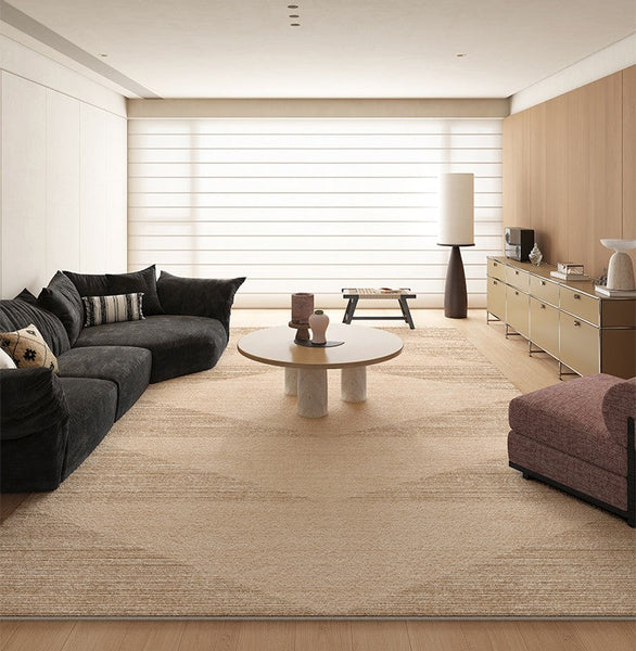 Modern Rugs under Dining Room Table, Geometric Modern Carpets for Office, Abstract Modern Rugs for Living Room, Contemporary Modern Rugs Next to Bed-Grace Painting Crafts