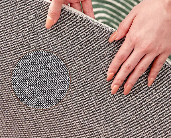 Bedroom Abstract Modern Area Rugs, Green Contemporary Modern Rugs, Geometric Round Rugs for Dining Room, Mid Century Round Modern Rugs under Chairs-Grace Painting Crafts