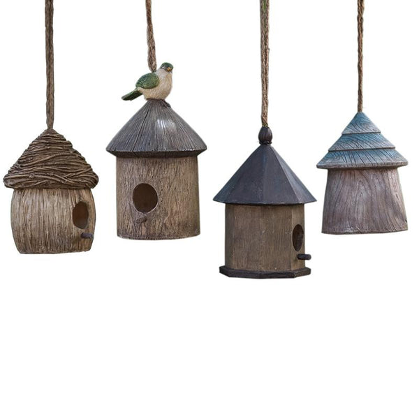 Resin Bird Nest for Garden Ornament, Bird House in the Garden, Lovely Birds House, Outdoor Decoration Ideas, Garden Ideas-Grace Painting Crafts