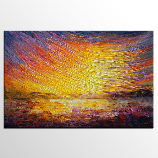 Abstract Landscape Painting, Custom Original Paintings, Modern Canvas Painting, Simple Modern Art-Grace Painting Crafts