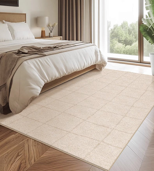 Geometric Contemporary Modern Rugs Next to Bed, Modern Rugs under Dining Room Table, Abstract Area Rugs for Living Room-Grace Painting Crafts