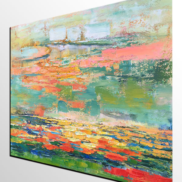 Acrylic Abstract Painting, Contemporary Wall Art Paintings, Heavy Texture Canvas Painting, Custom Abstract Painting for Living Room-Grace Painting Crafts
