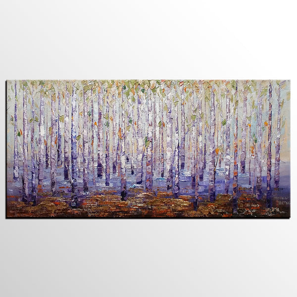 Custom Extra Large Painting, Autumn Tree Landscape Painting, Abstract Autumn Paintings-Grace Painting Crafts