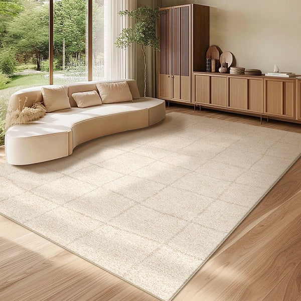 Geometric Contemporary Modern Rugs Next to Bed, Modern Rugs under Dining Room Table, Abstract Area Rugs for Living Room-Grace Painting Crafts